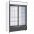 Nevera arma Io correderas puerta deslizante de doble puerta de refrigerador de marco negro Nevera arma Io correderas puerta deslizante de doble puerta de refrigerador de marco negro
